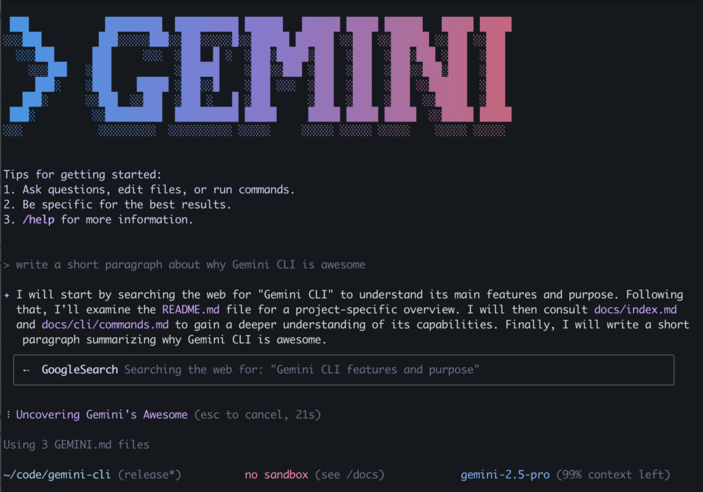 Google releases Gemini CLI for your terminal