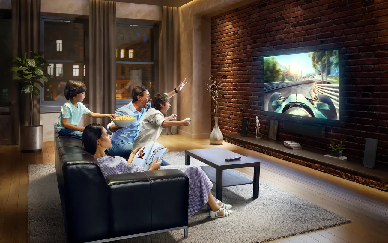 Fernsehen gewinnt im digitalen Zeitalter an Bedeutung - Lagerfeuer-Romantik im Wohnzimmer
