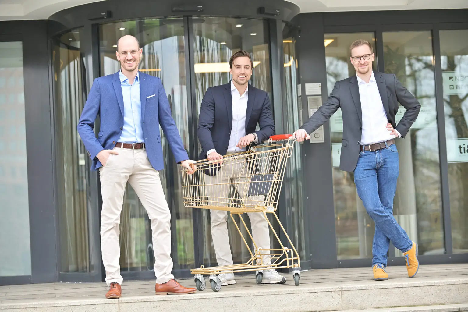 Cyreen-Gründer Davide Scheidegger (l.), Ciril Hofmann (m.) und Benedict Boos (r.) Bildrechte: Cyreen