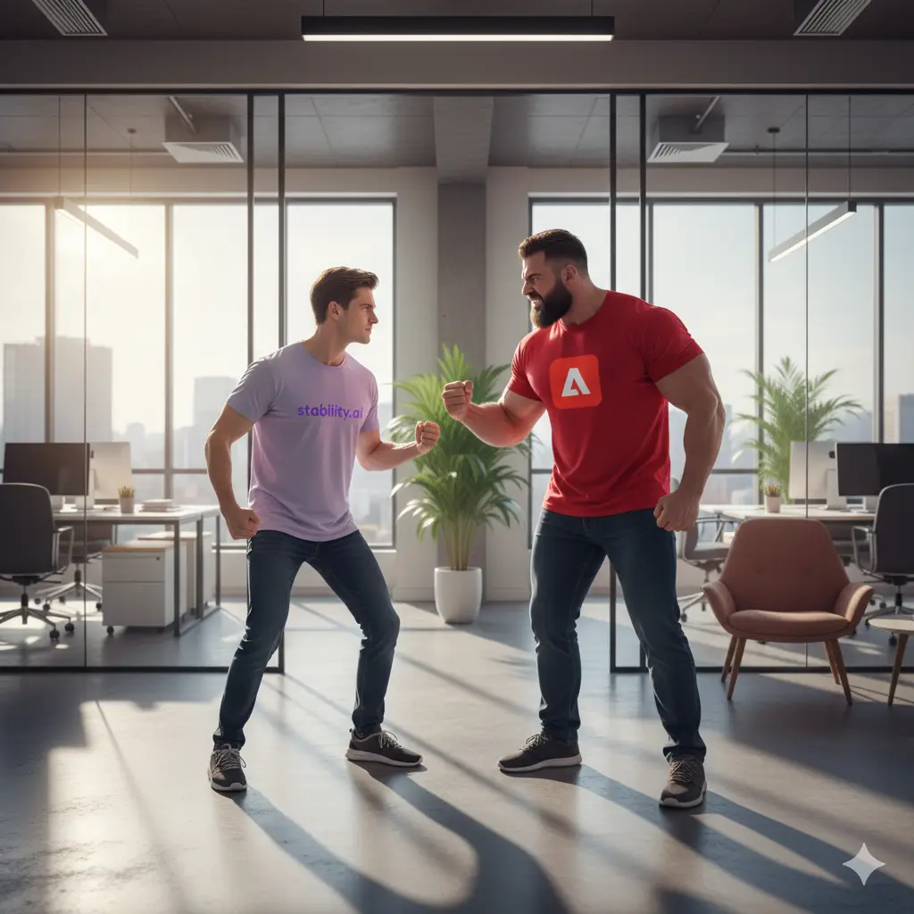 Mit Open-Source-Modellen wie Stable Diffusion bringt Stability AI fundamentale Veränderungen in die Kreativbranche, während Adobe mit seiner proprietären Firefly-Technologie versucht, seine Position zu verteidigen. Dieser Kampf David gegen Goliath verändert nicht nur, wie kreative Inhalte entstehen, sondern auch wer Zugang zu diesen leistungsstarken Werkzeugen hat und zu welchen Bedingungen.