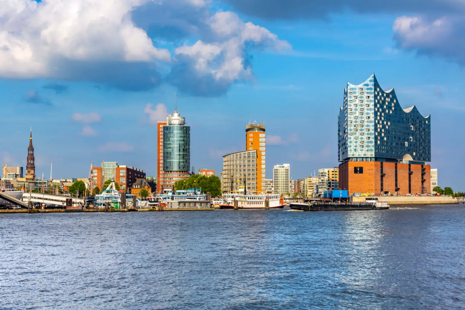 Blick auf Hamburg