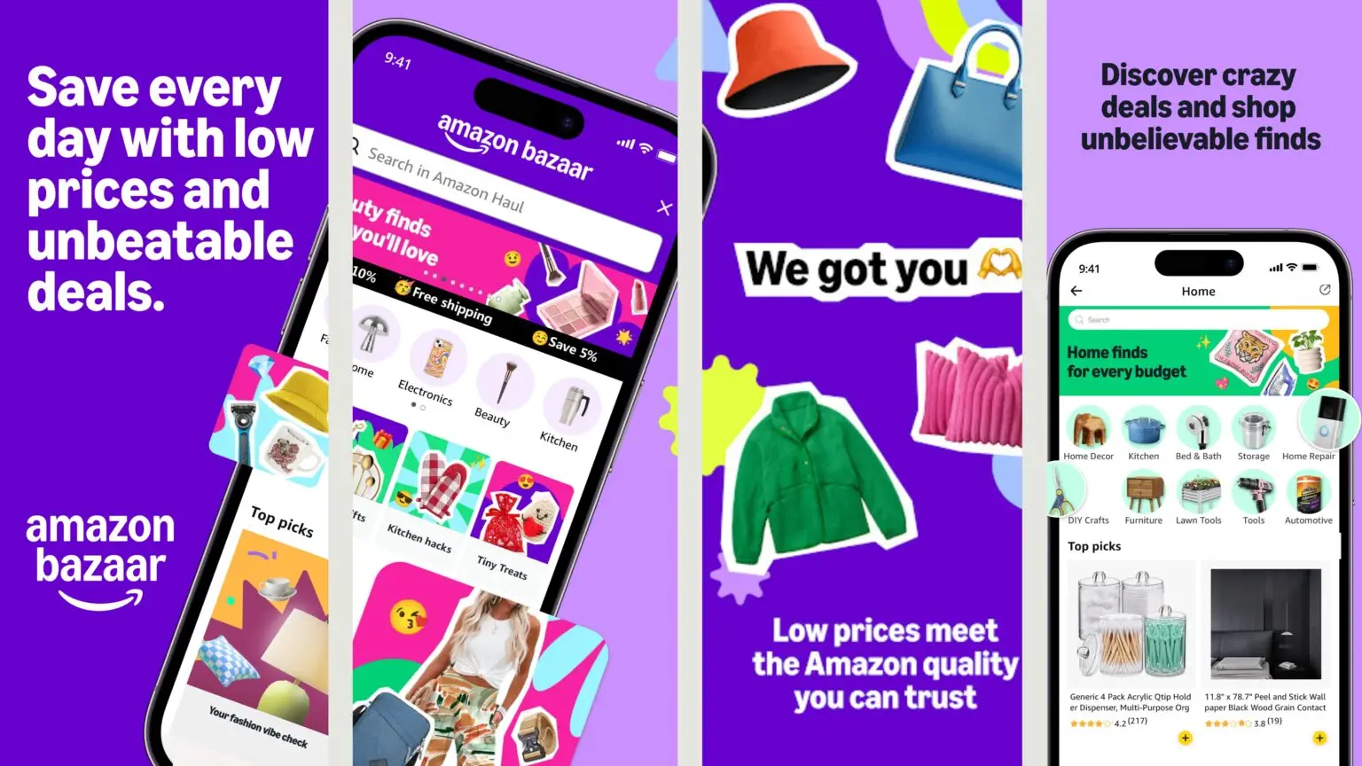 Amazon Bazaar, die neue Günstig App des E-Commerce-Giganten