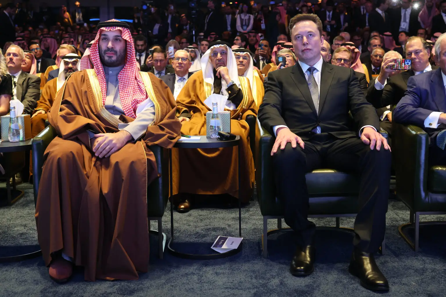 Elon Musk am Donnerstag auf dem U.S.-Saudi Investment Forum