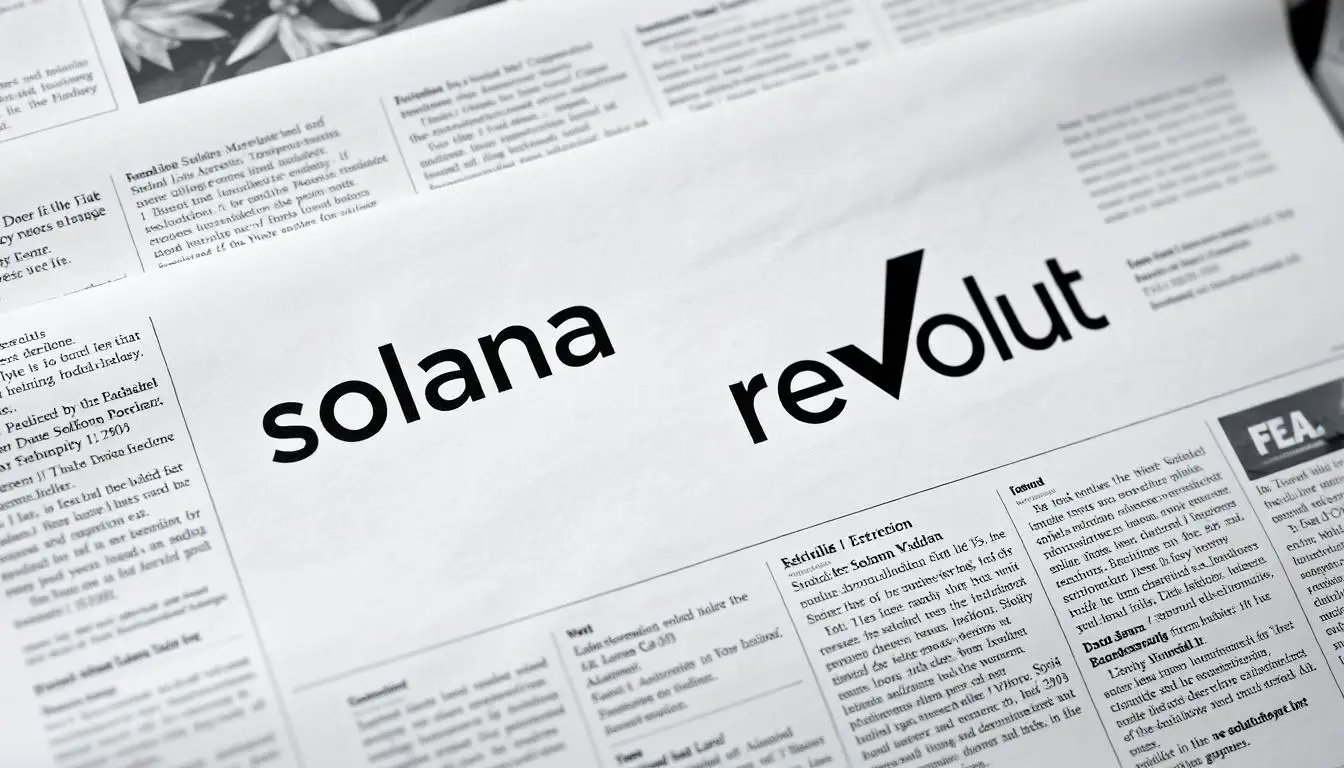 Revolut bietet Solana als Zahlungsmethode